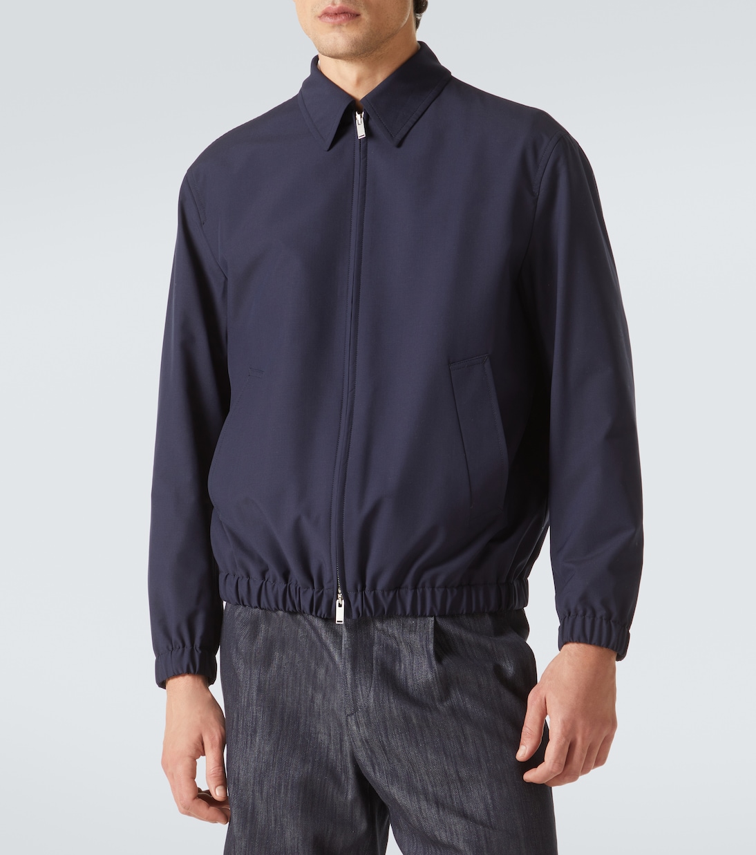 Bomber in lana e cotone | Lardini