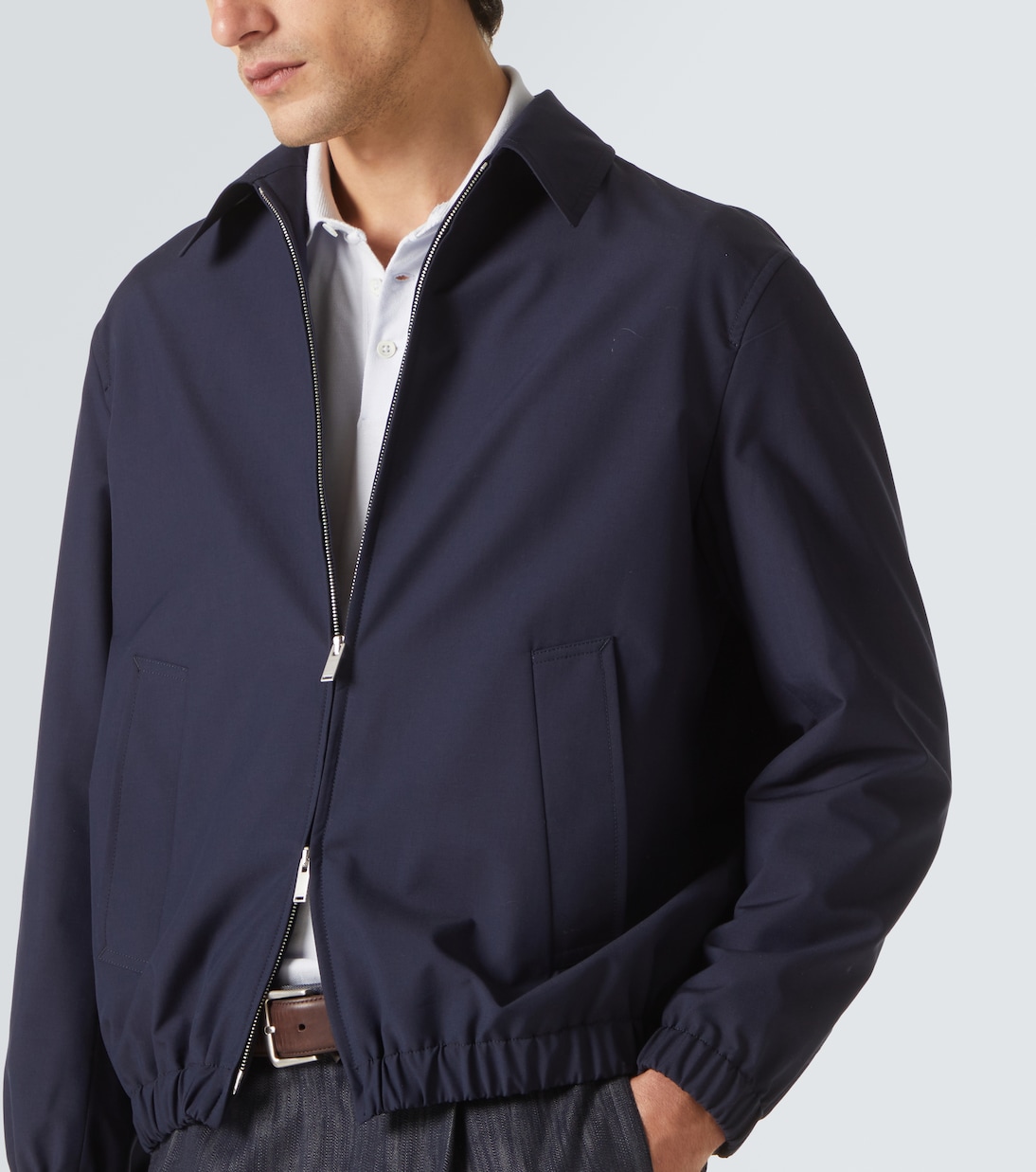 Bomber in lana e cotone | Lardini