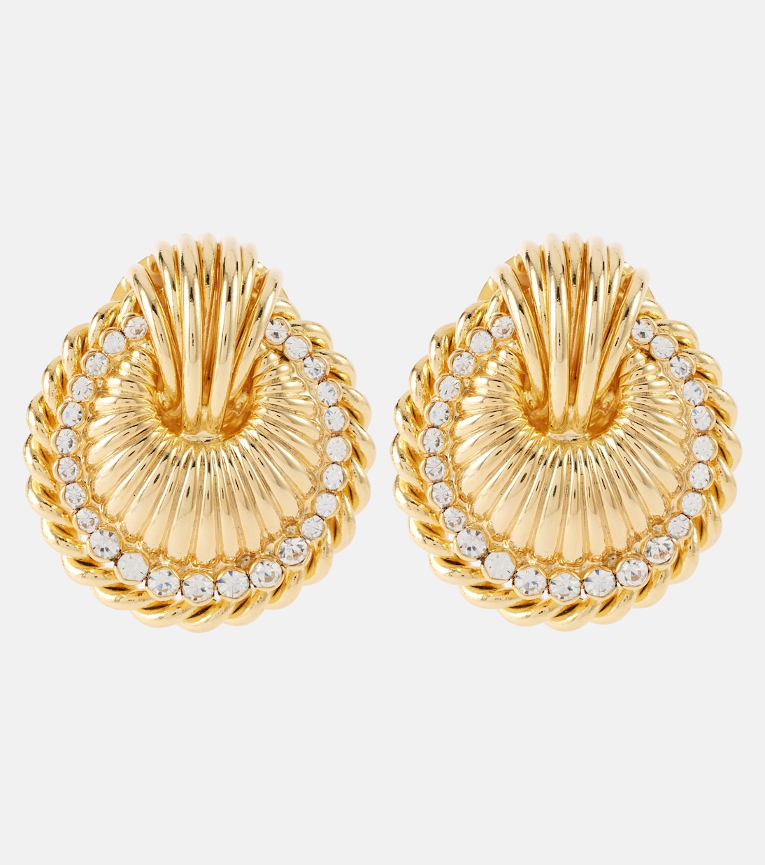 Boucles d'oreilles Shell à ornements | Alessandra Rich
