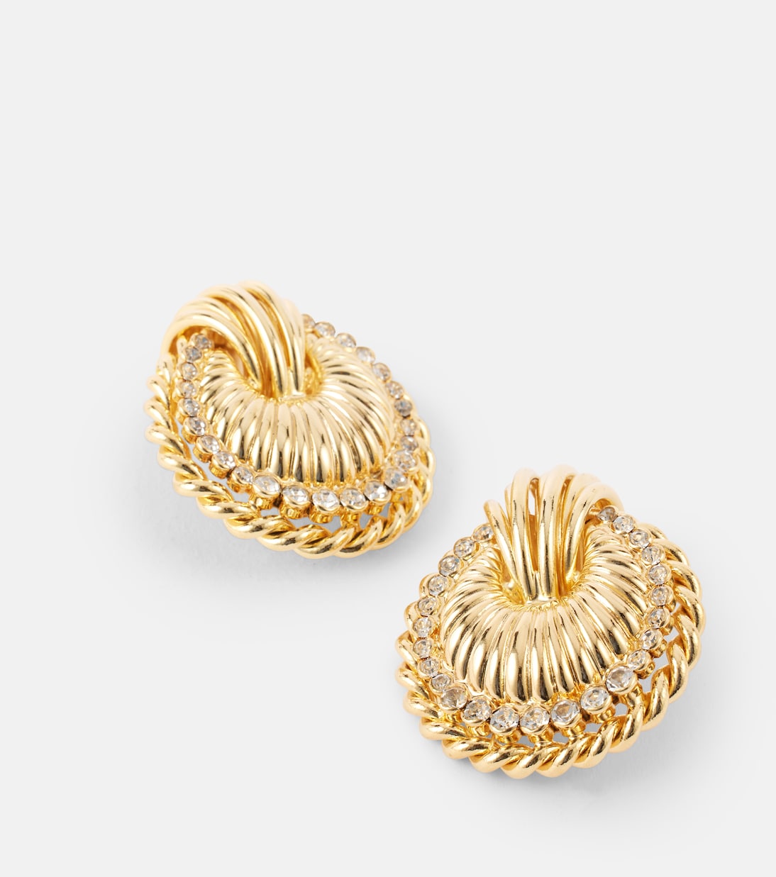 Boucles d'oreilles Shell à ornements | Alessandra Rich