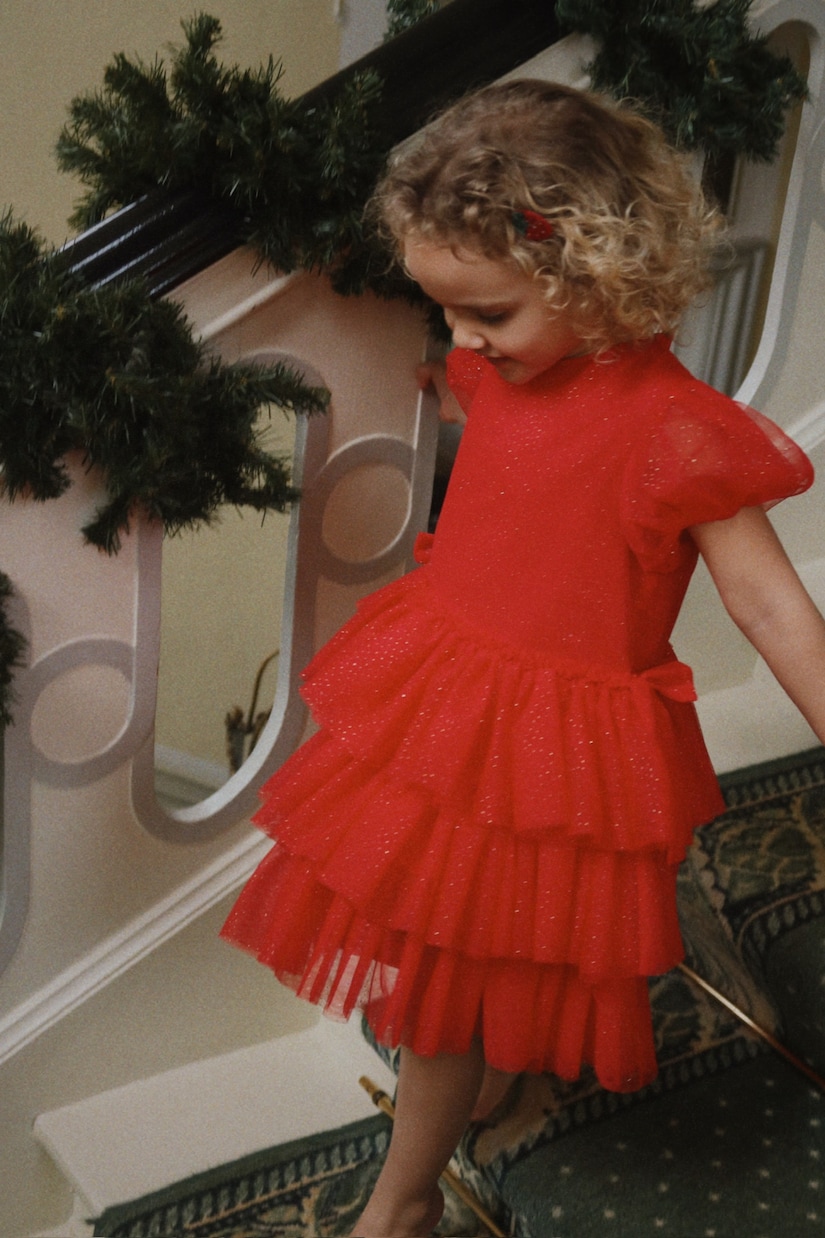 Fay bow-detail glitter dress | Konges Sløjd