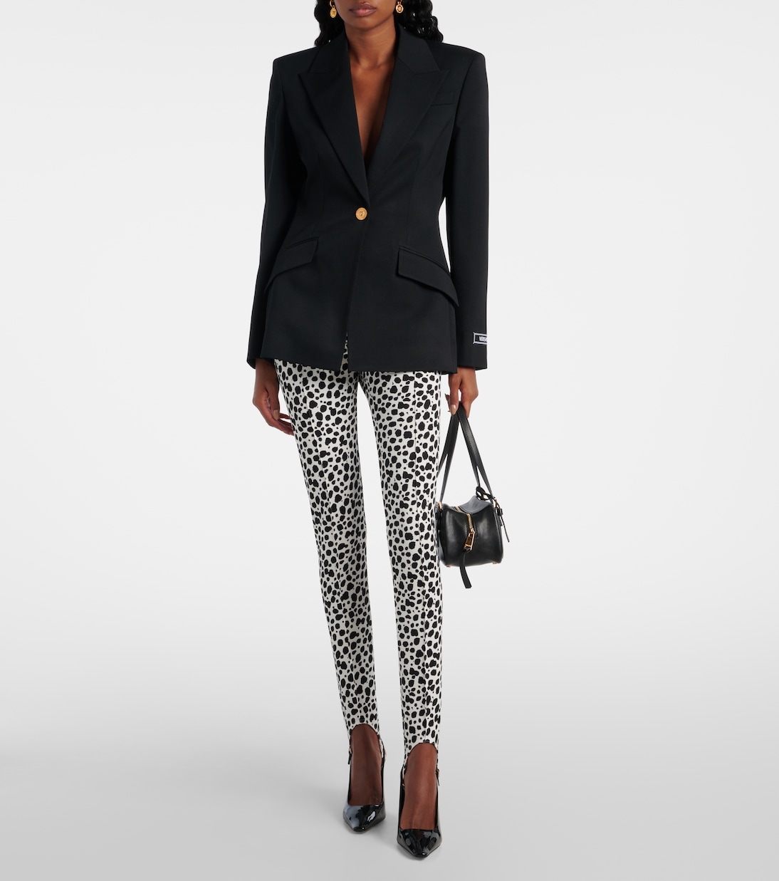 Leggings con stampa leopardata | Versace