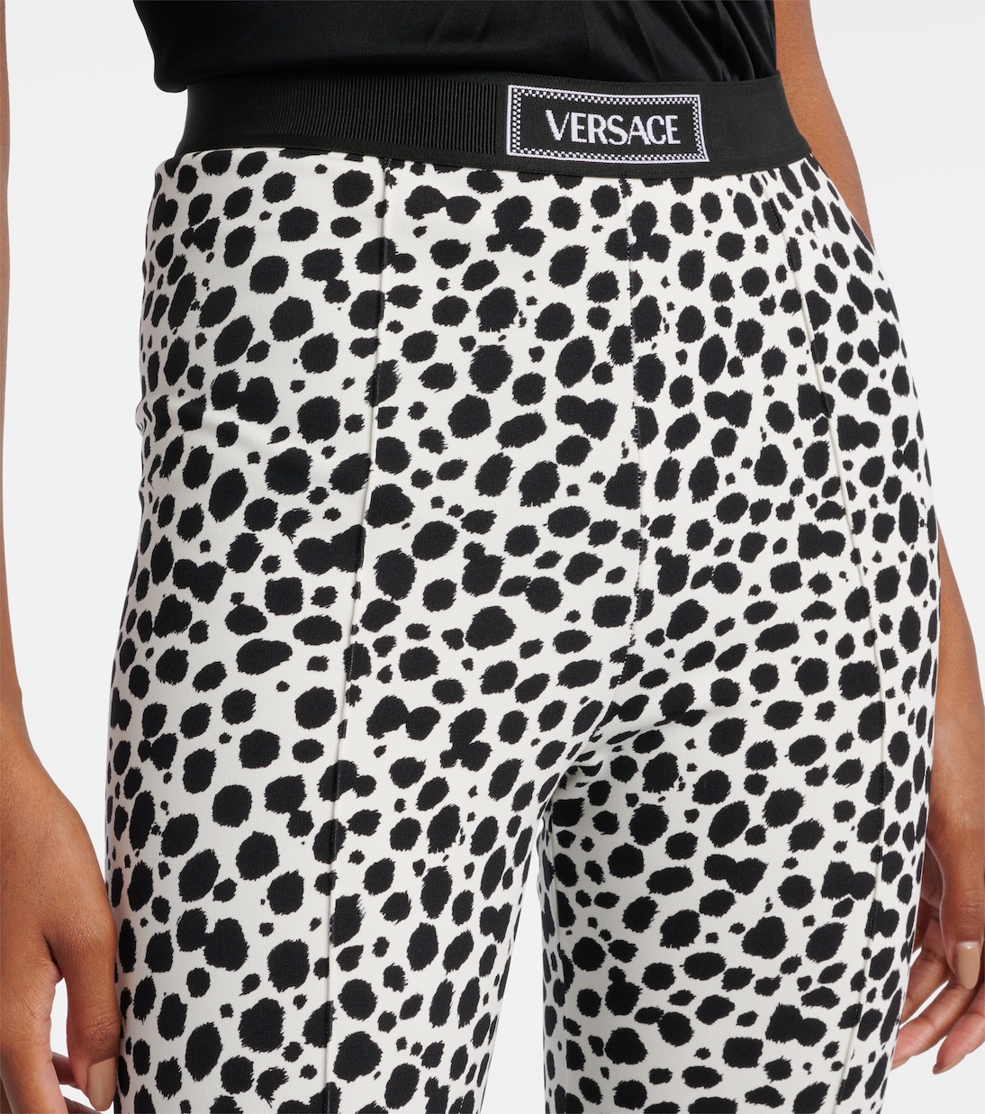 Leggings con stampa leopardata | Versace