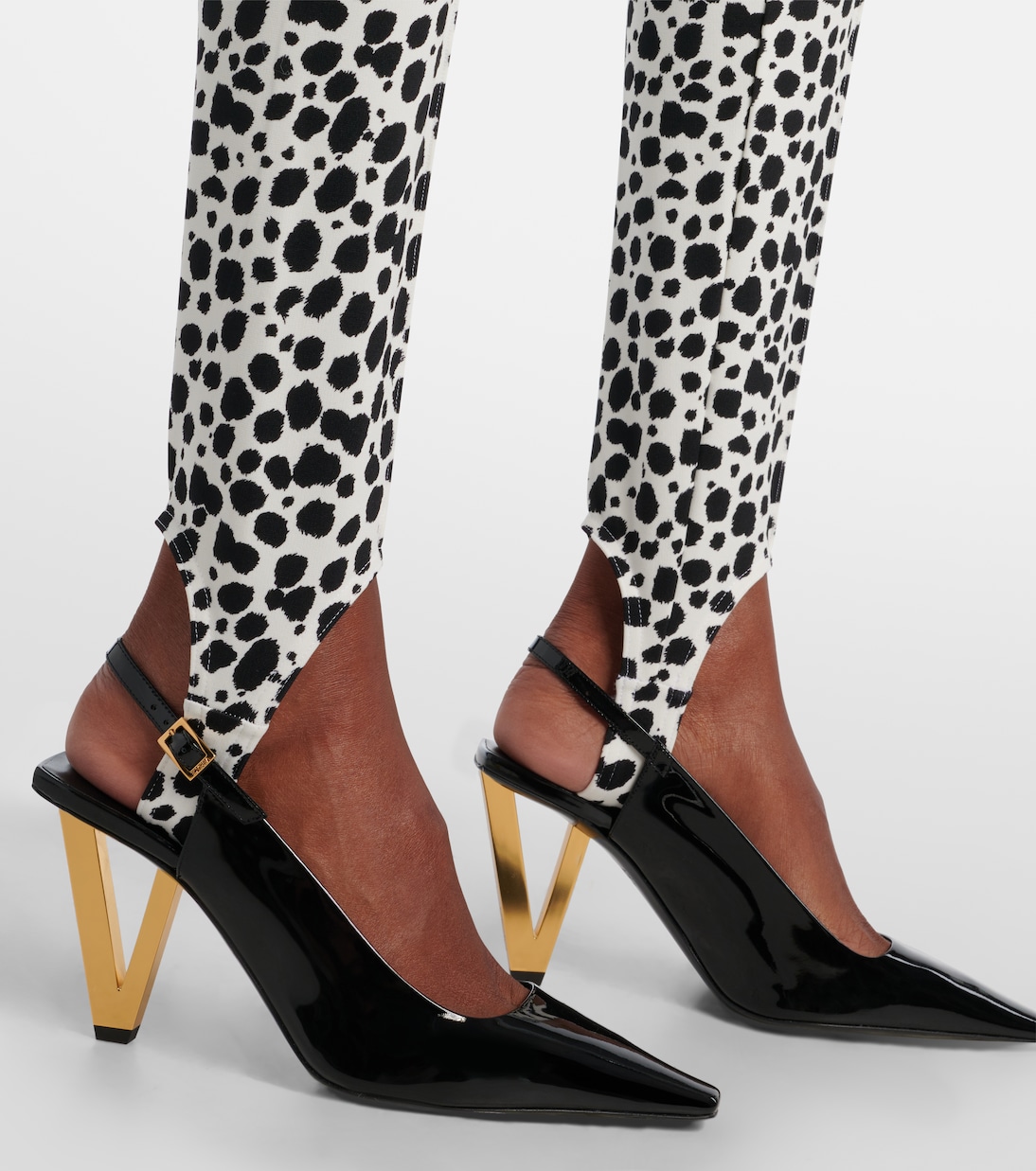 Leggings con stampa leopardata | Versace