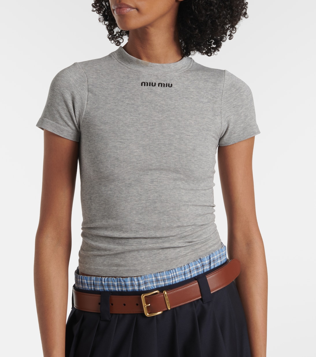 x Petit Bateau - T-shirt in jersey | Miu Miu