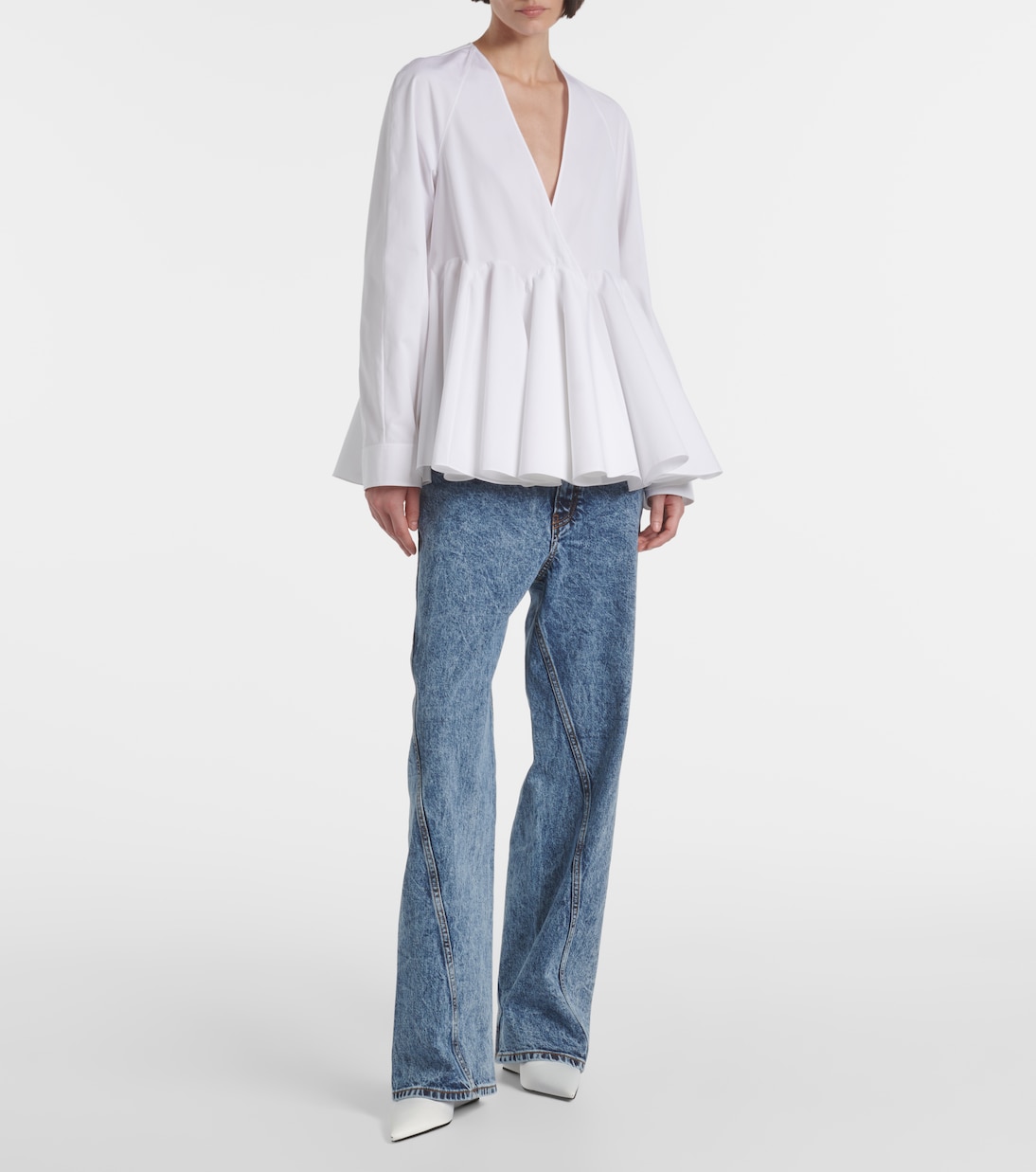 Blusa Flore in cotone | Alaïa