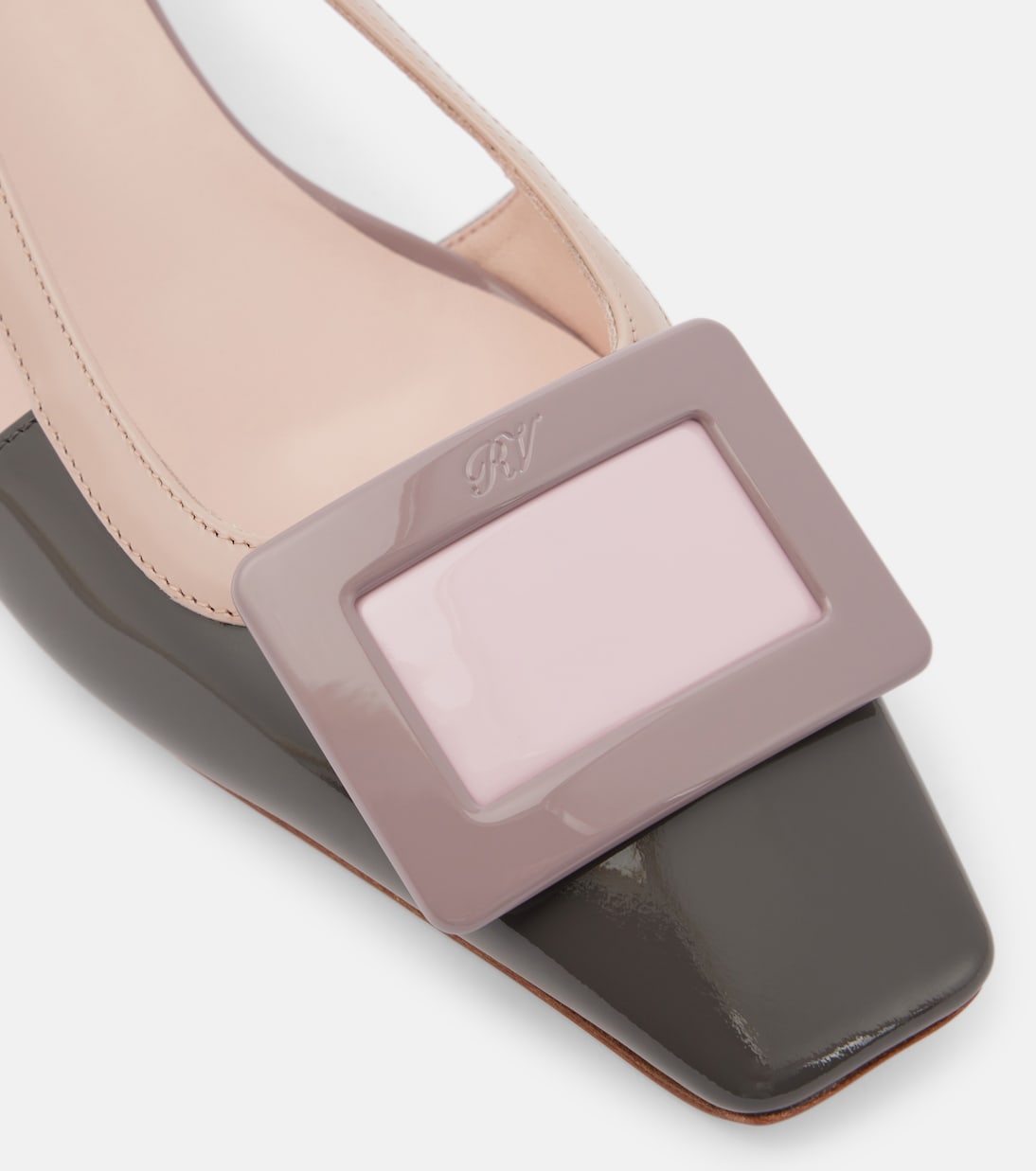 Scarpe con Tacco ROGER VIVIER Belle Vivier in Pelle Verniciata con Cinturino alla Caviglia