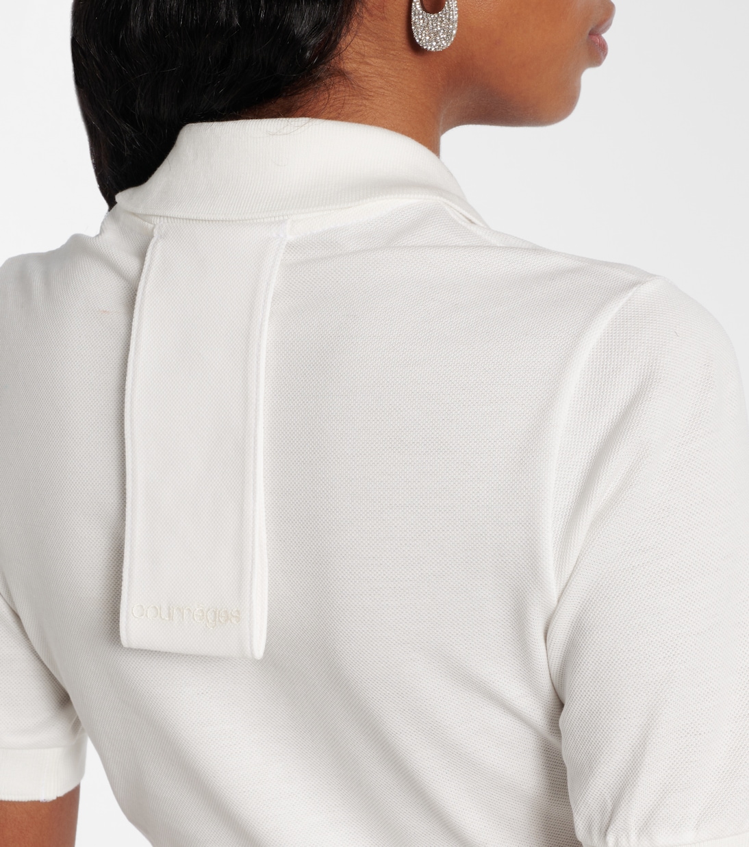 Polokleid aus Baumwoll-Piqué | Courrèges