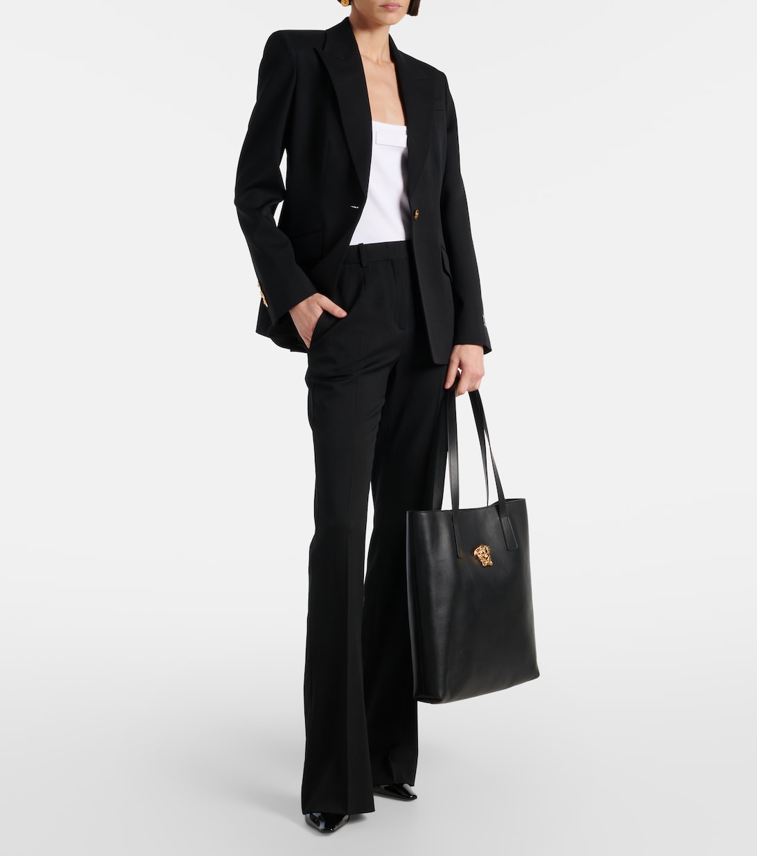 Tote La Medusa Large aus Leder | Versace