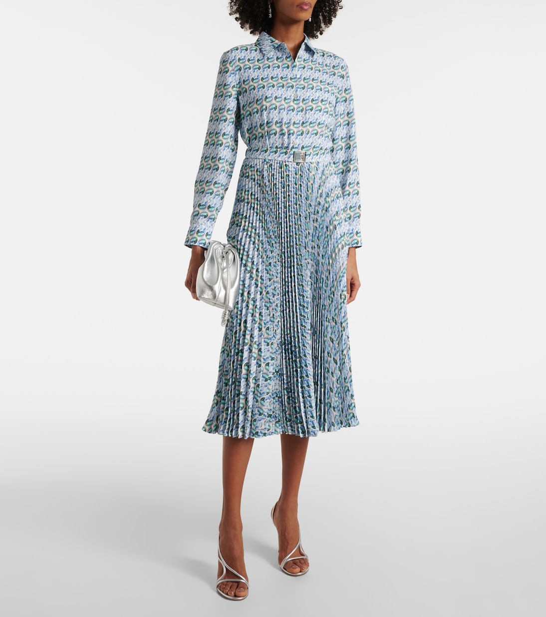 Printed twill midi dress | Tory Burch
