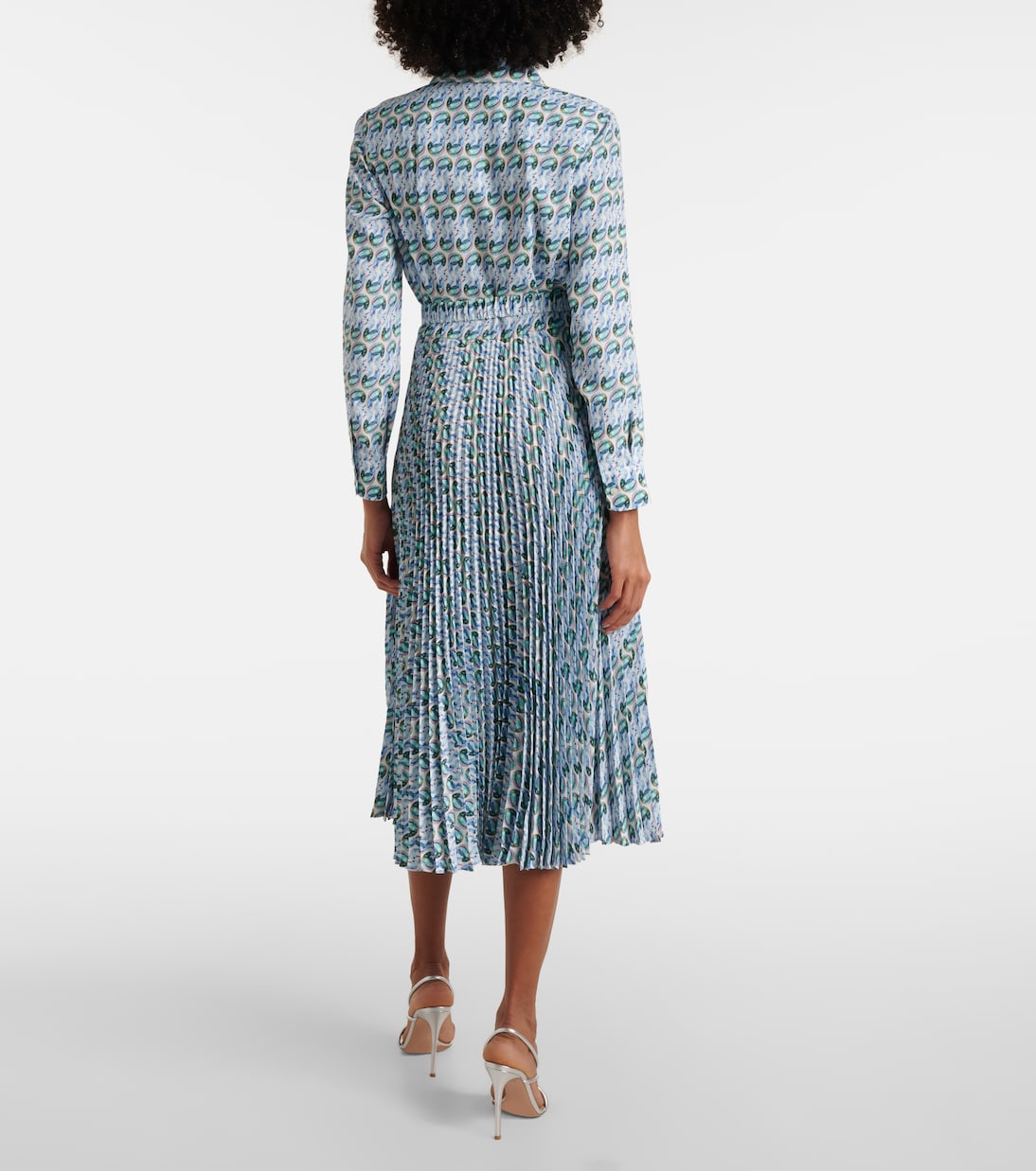 Printed twill midi dress | Tory Burch