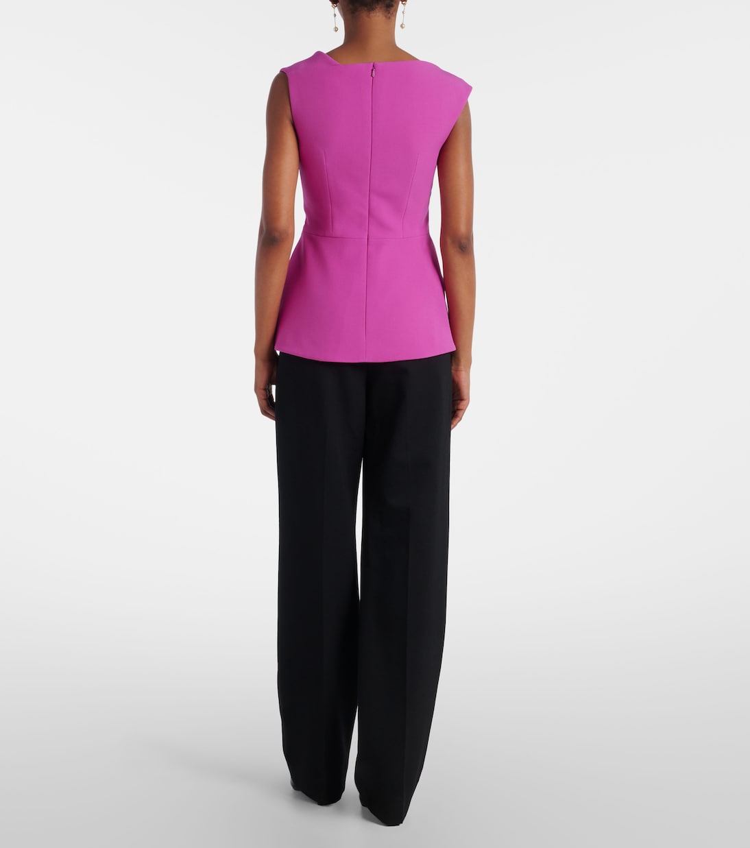 Farrah draped crepe top | Safiyaa