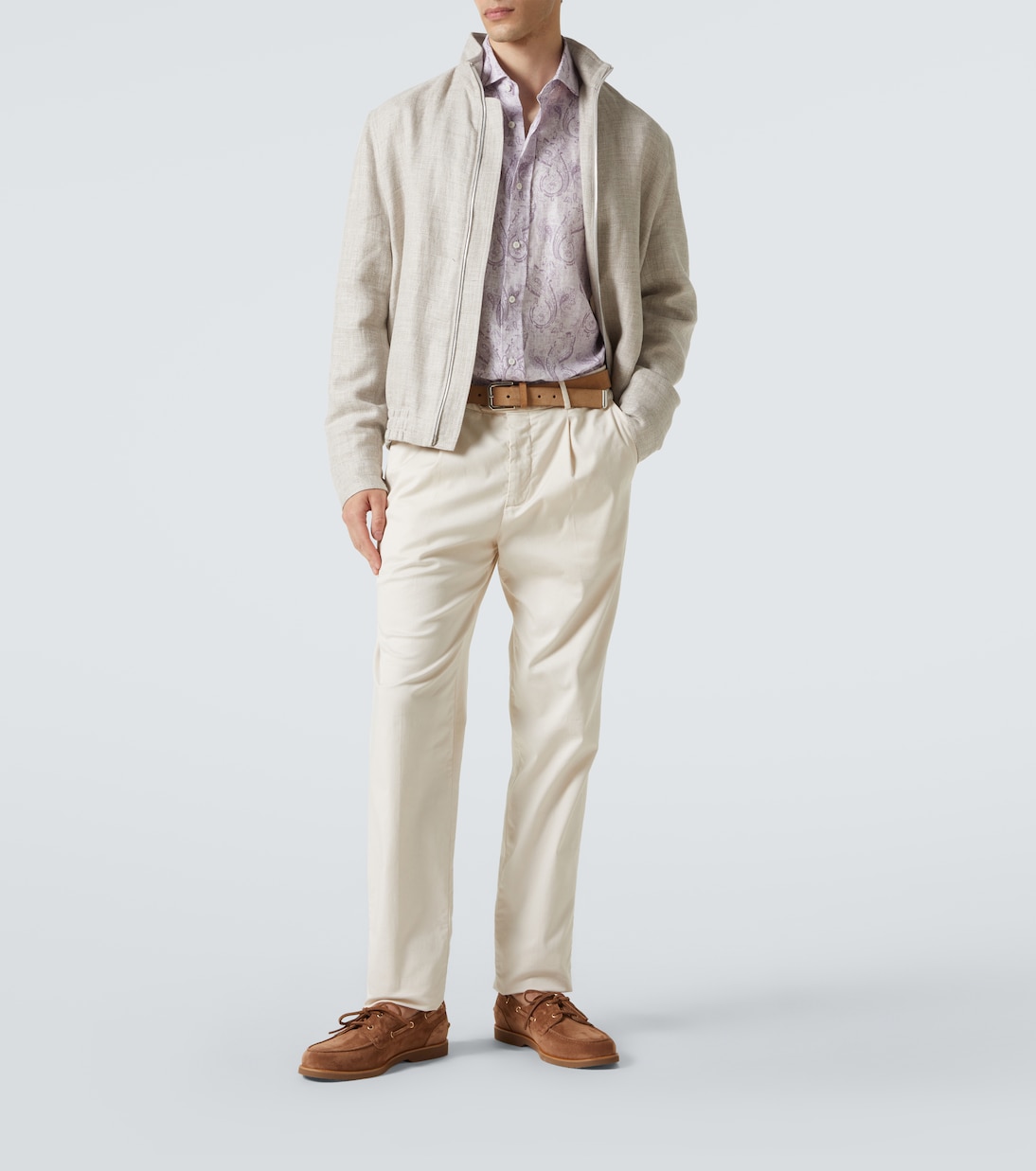 Chaussures bateau en daim | Brunello Cucinelli