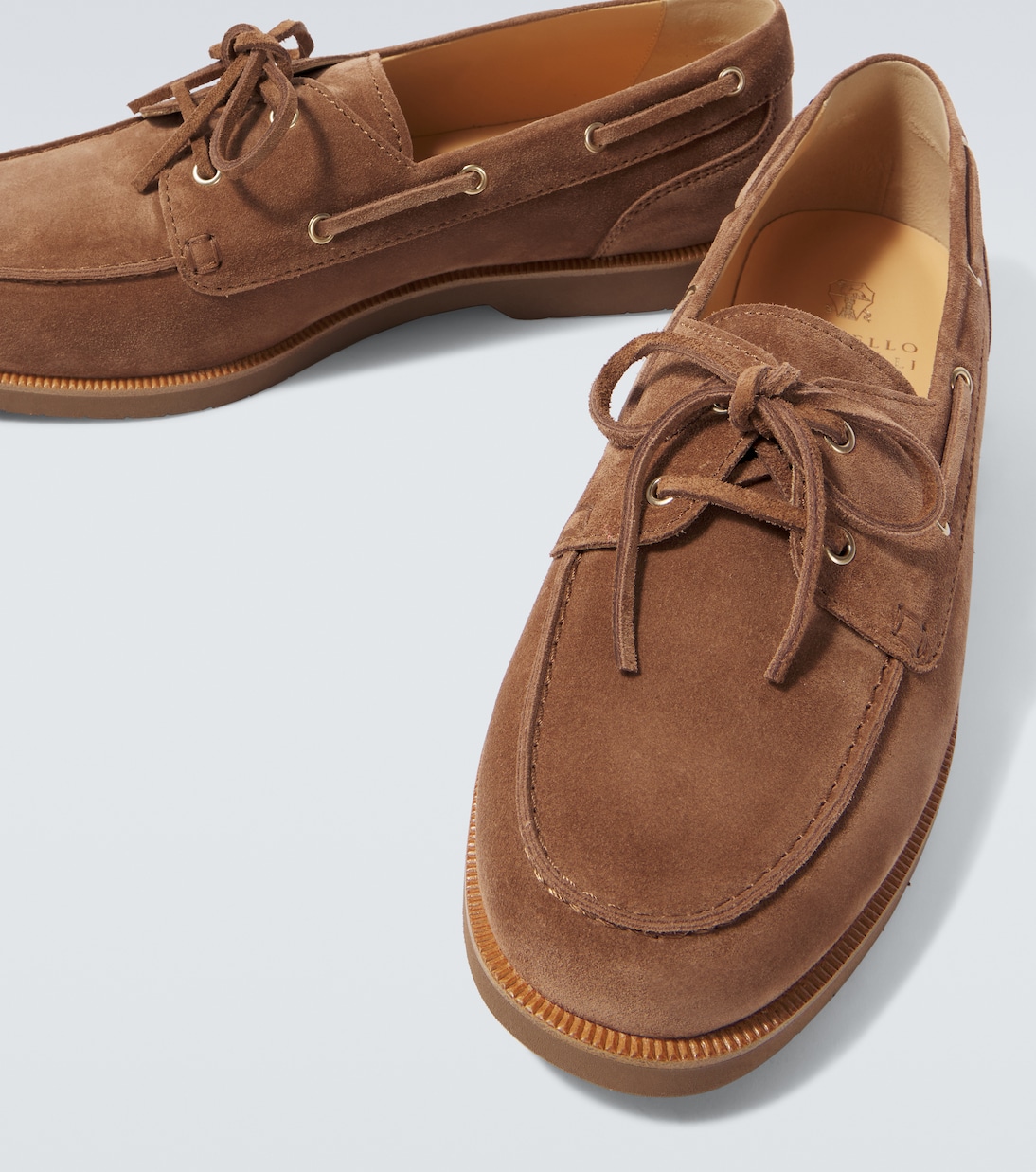Chaussures bateau en daim | Brunello Cucinelli