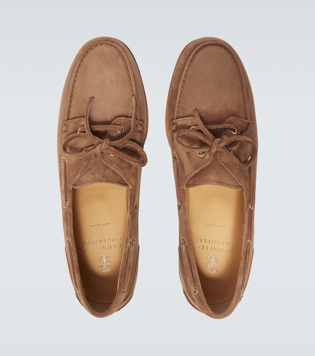 Chaussures bateau en daim | Brunello Cucinelli