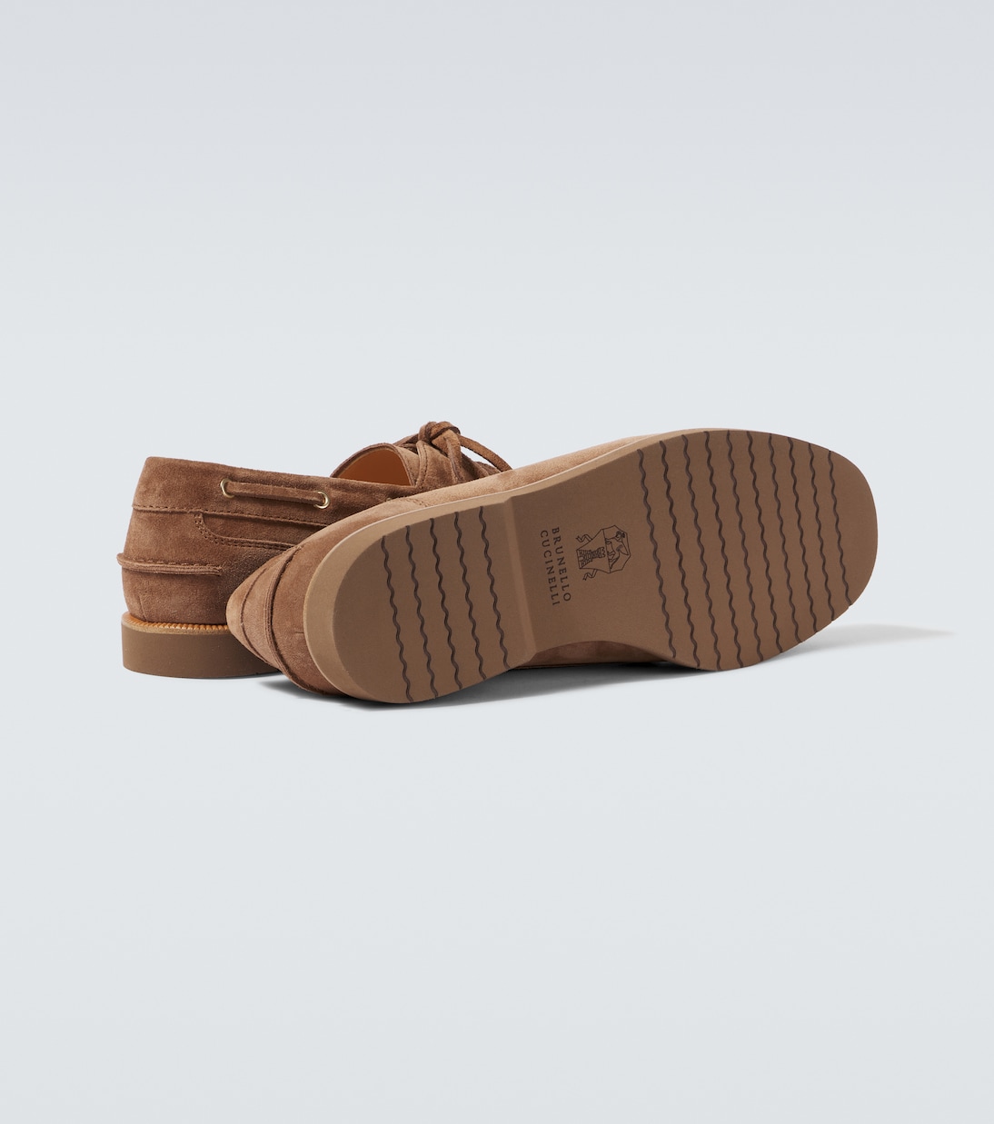 Chaussures bateau en daim | Brunello Cucinelli