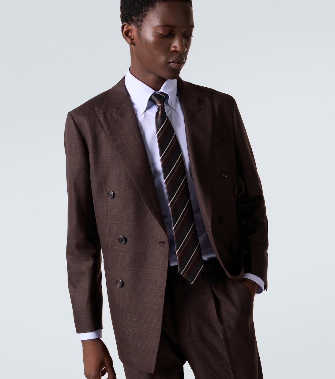 Striped silk-blend tie | Brioni