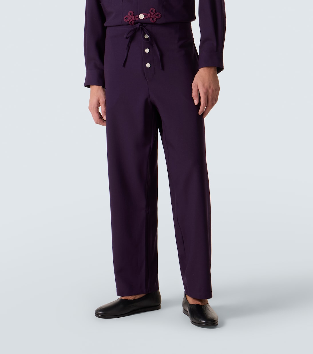 Astor wool wide-leg pants | Bode