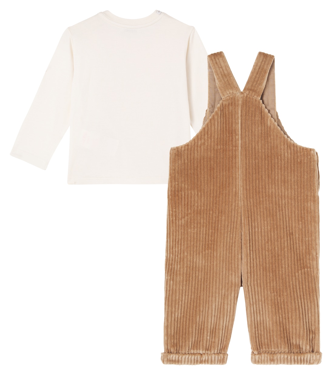 Baby cotton T-shirt and overalls set | Dolce&Gabbana Kids