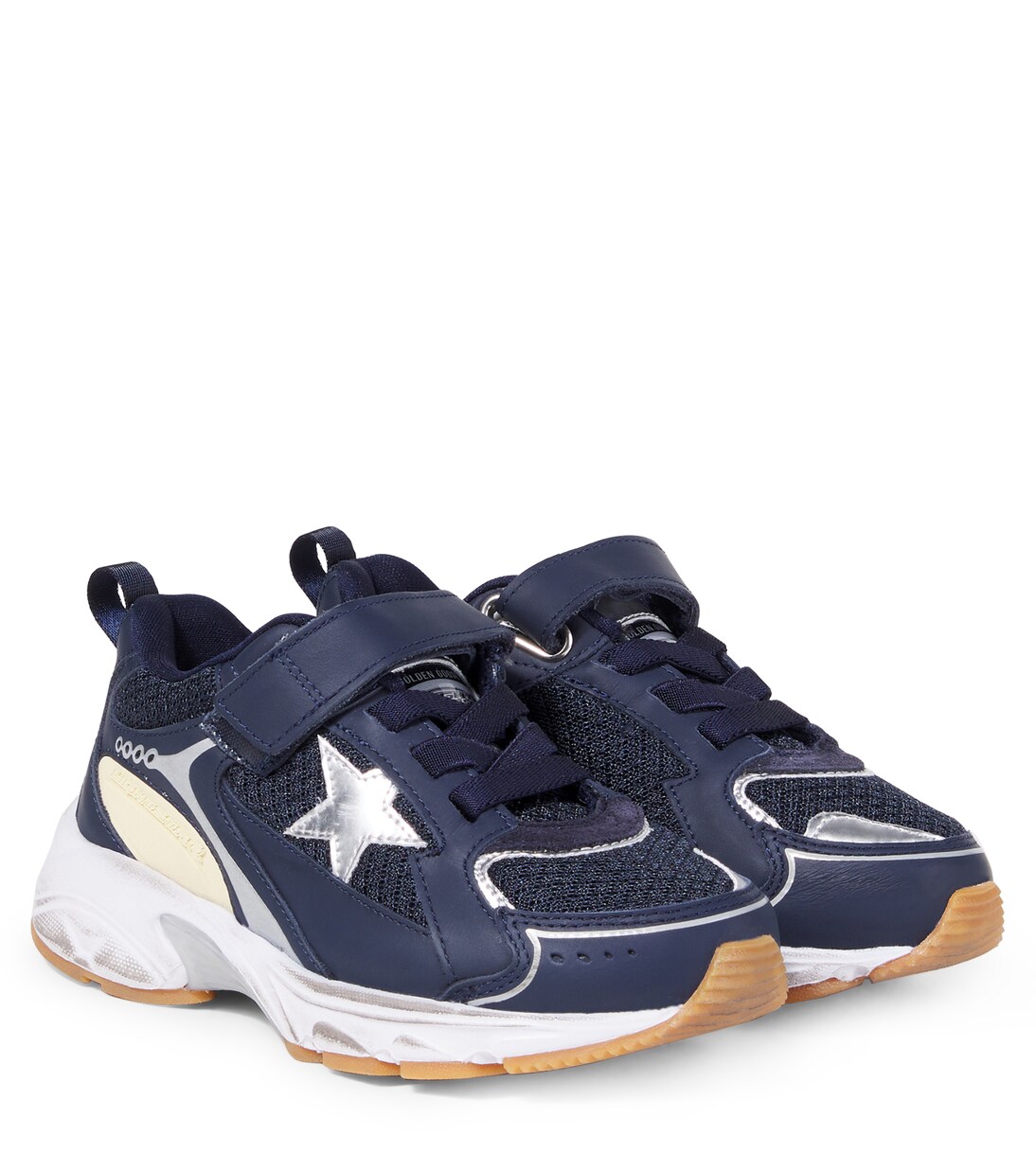 Lightstar leather-trimmed sneakers | Golden Goose Kids