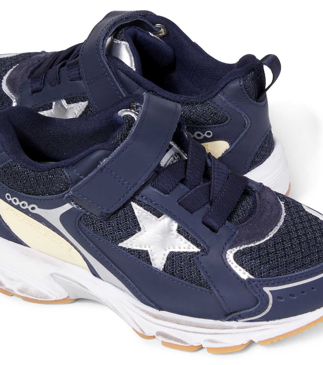Lightstar leather-trimmed sneakers | Golden Goose Kids