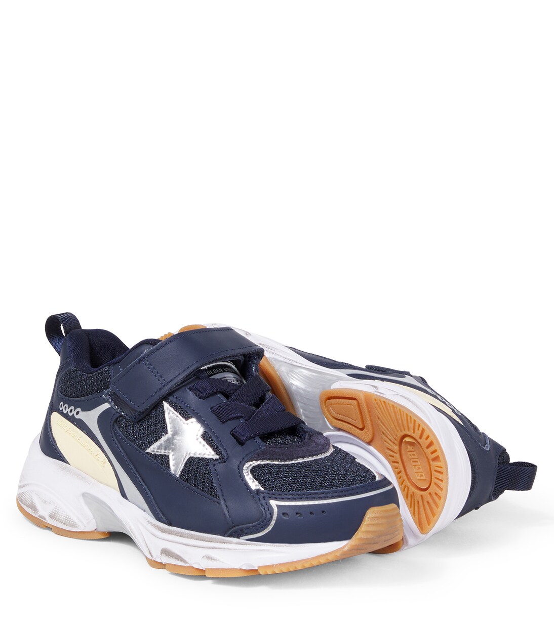 Lightstar leather-trimmed sneakers | Golden Goose Kids