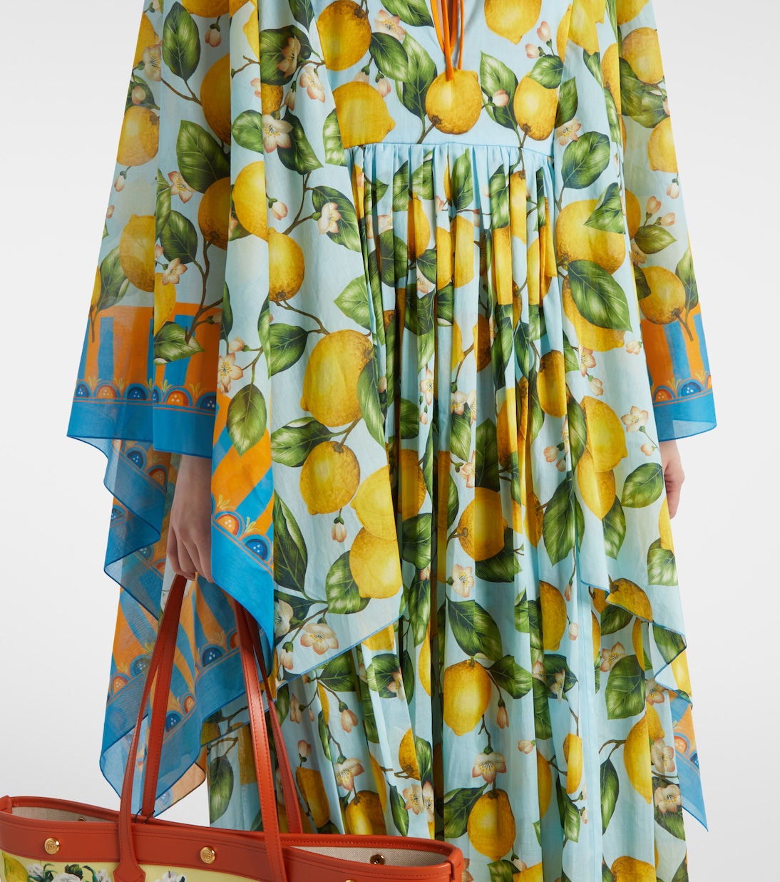 Caftano Taormina in cotone con stampa | Dolce&Gabbana