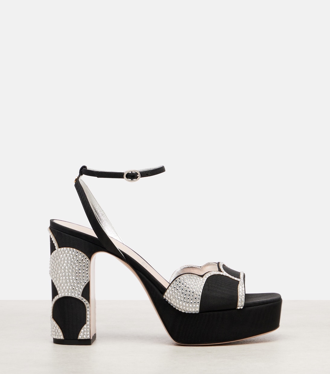 Sandali con plateau Bowow 115 in moiré | Valentino Garavani