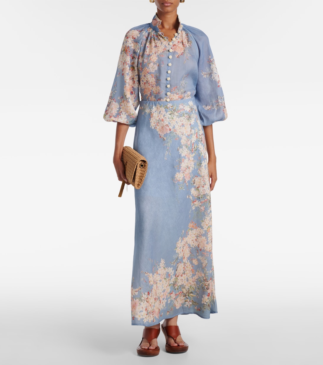 Cascadian floral ramie blouse | Zimmermann
