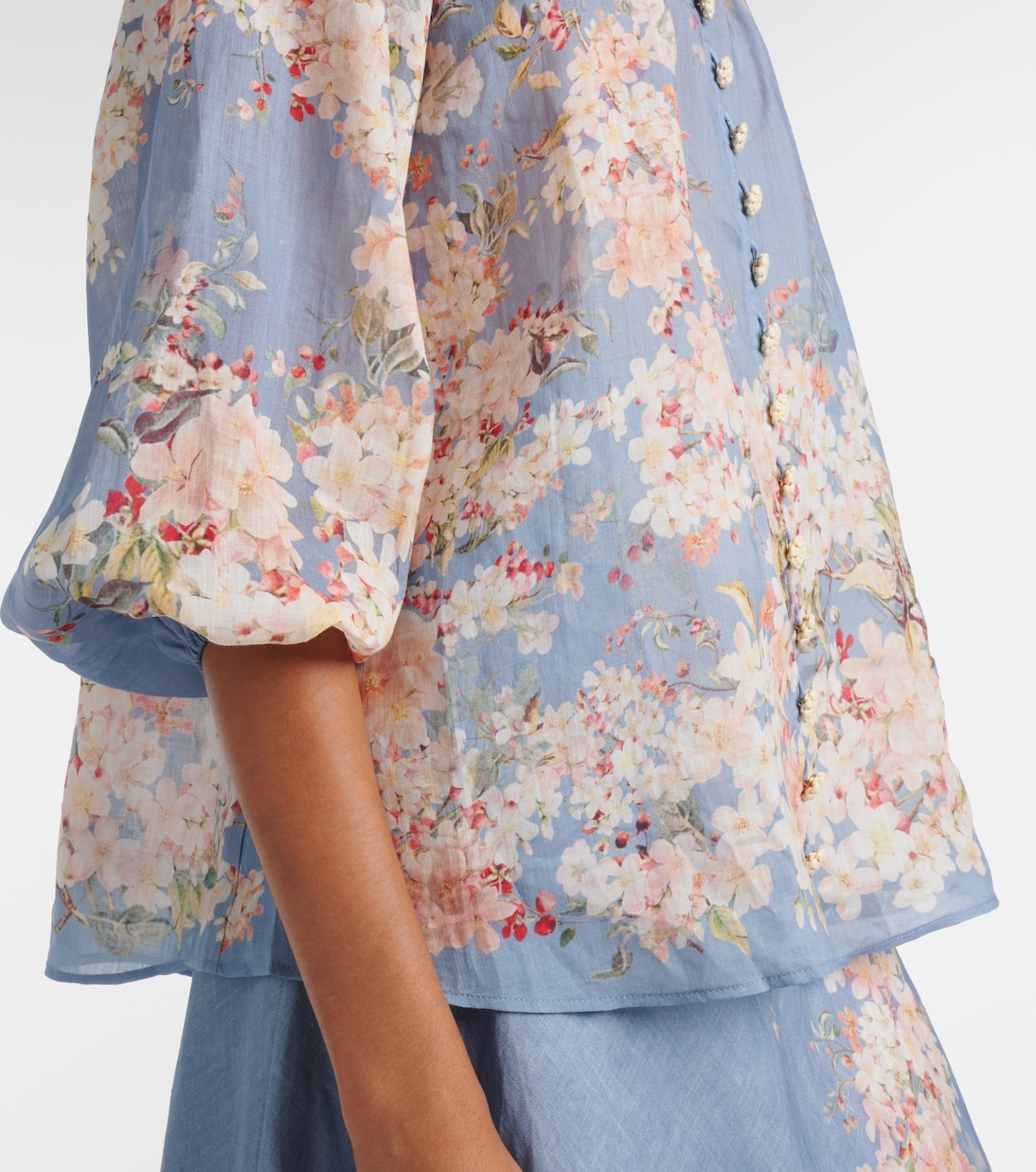 Cascadian floral ramie blouse | Zimmermann
