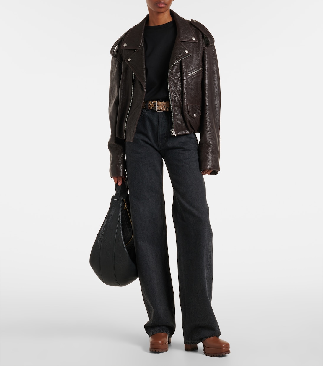 Stivaletti Harlem 70 in pelle con plateau | Gianvito Rossi