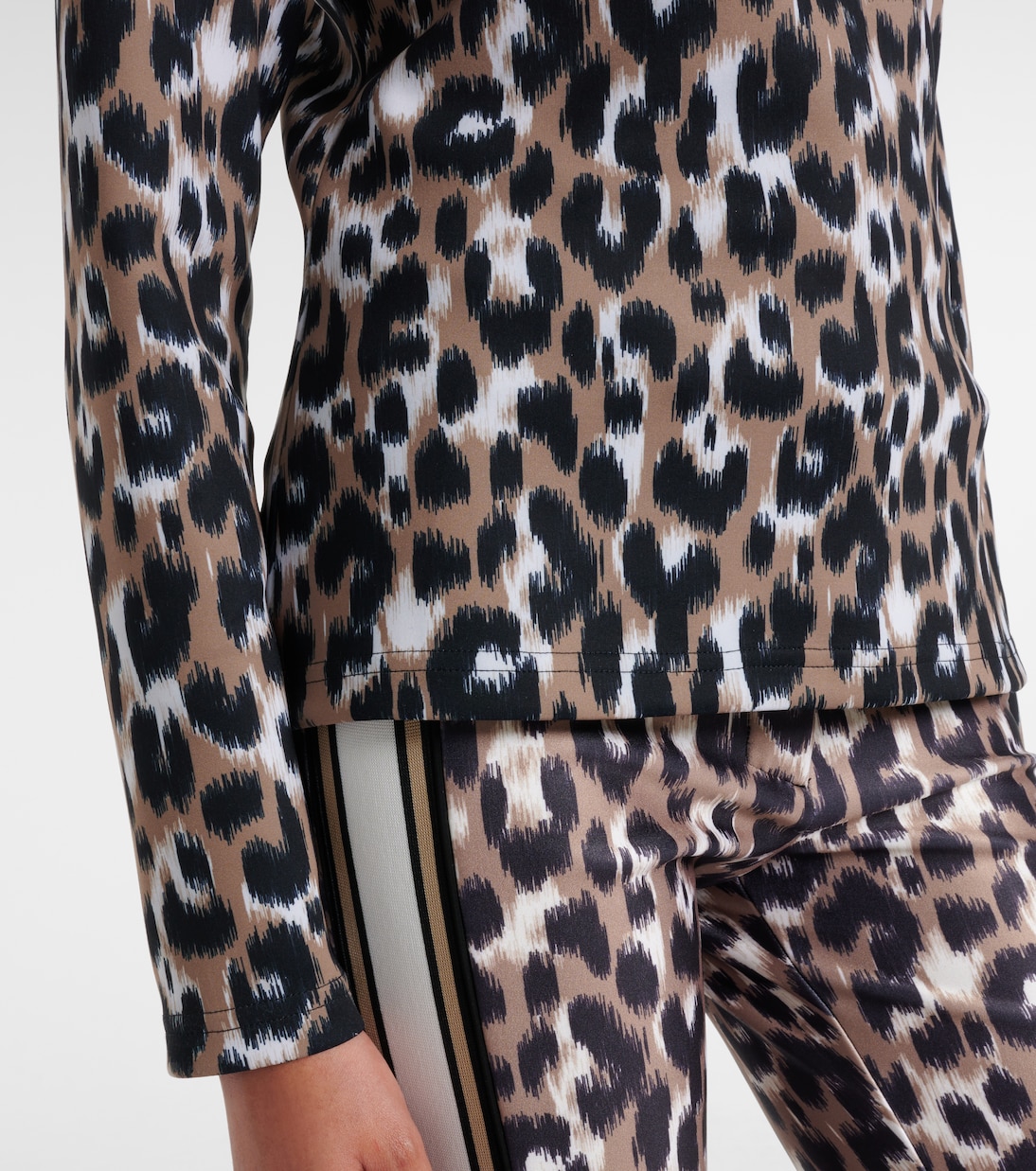 Orion leopard-print ski top | Fusalp