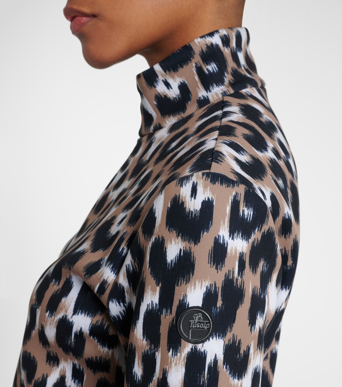 Orion leopard-print ski top | Fusalp