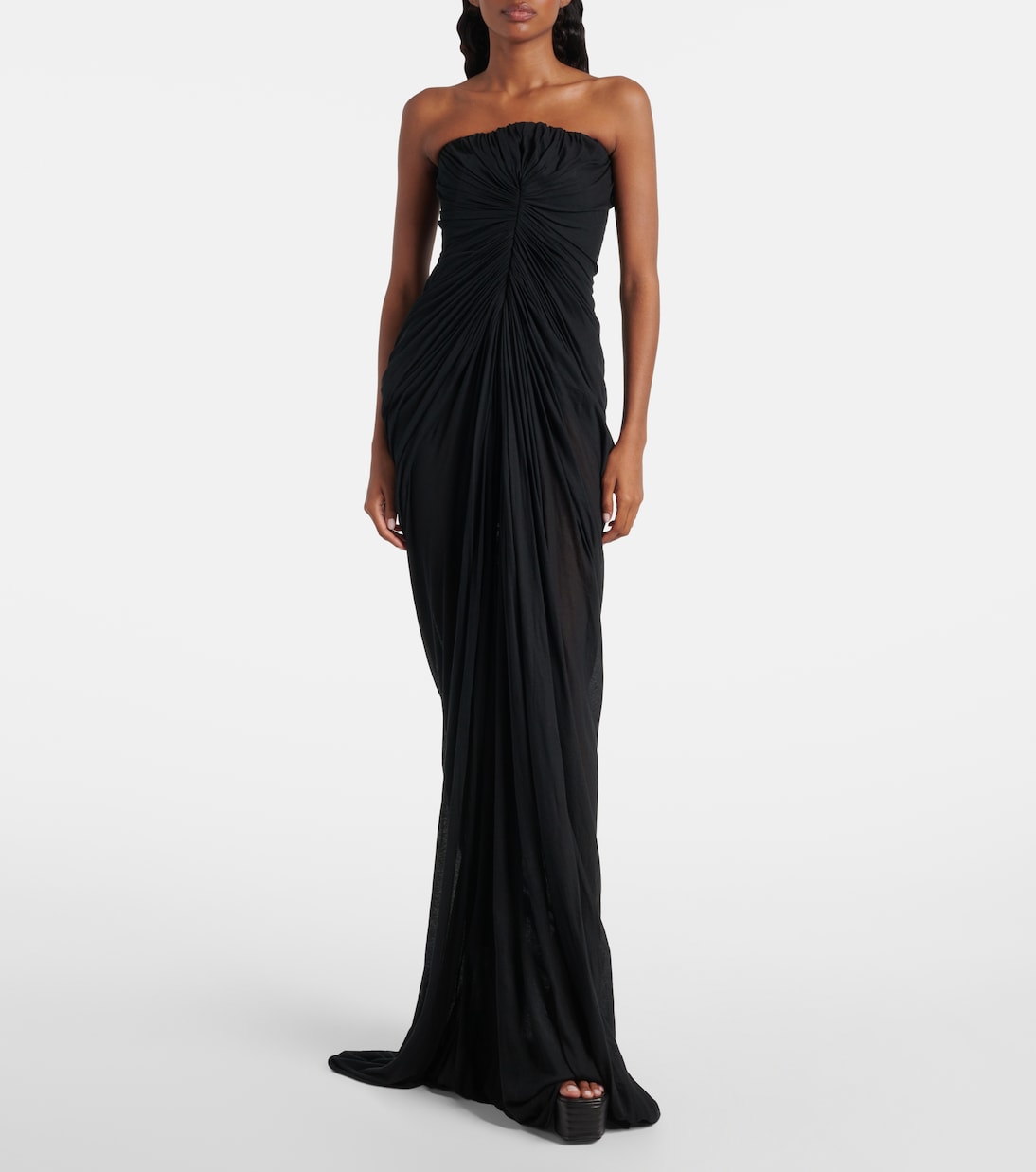 Robe bustier longue Radiance en coton | Rick Owens