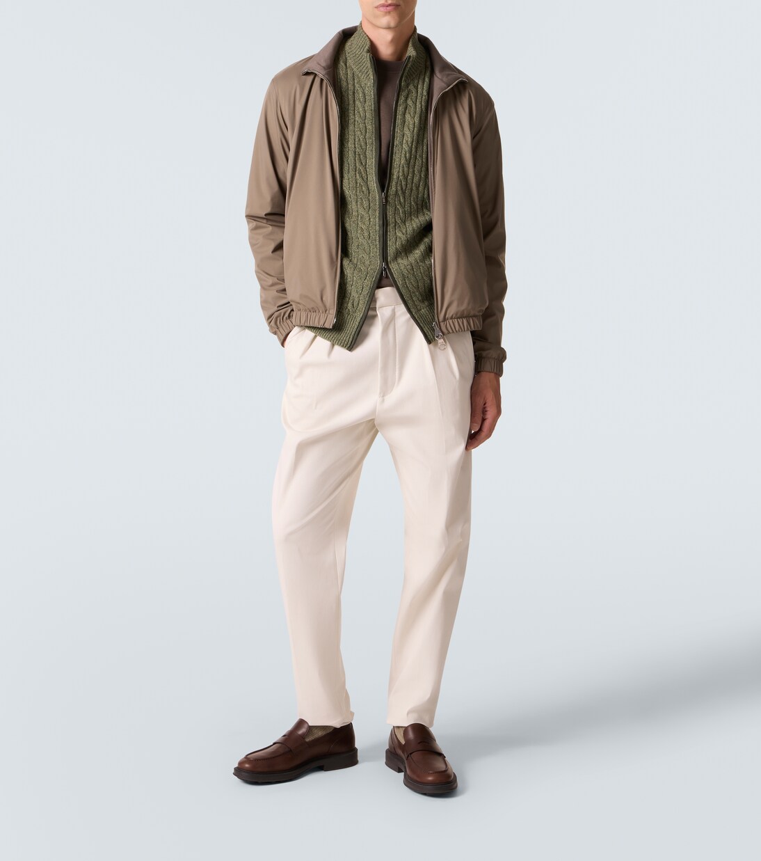 Reversible cashmere-trimmed bomber jacket | Loro Piana