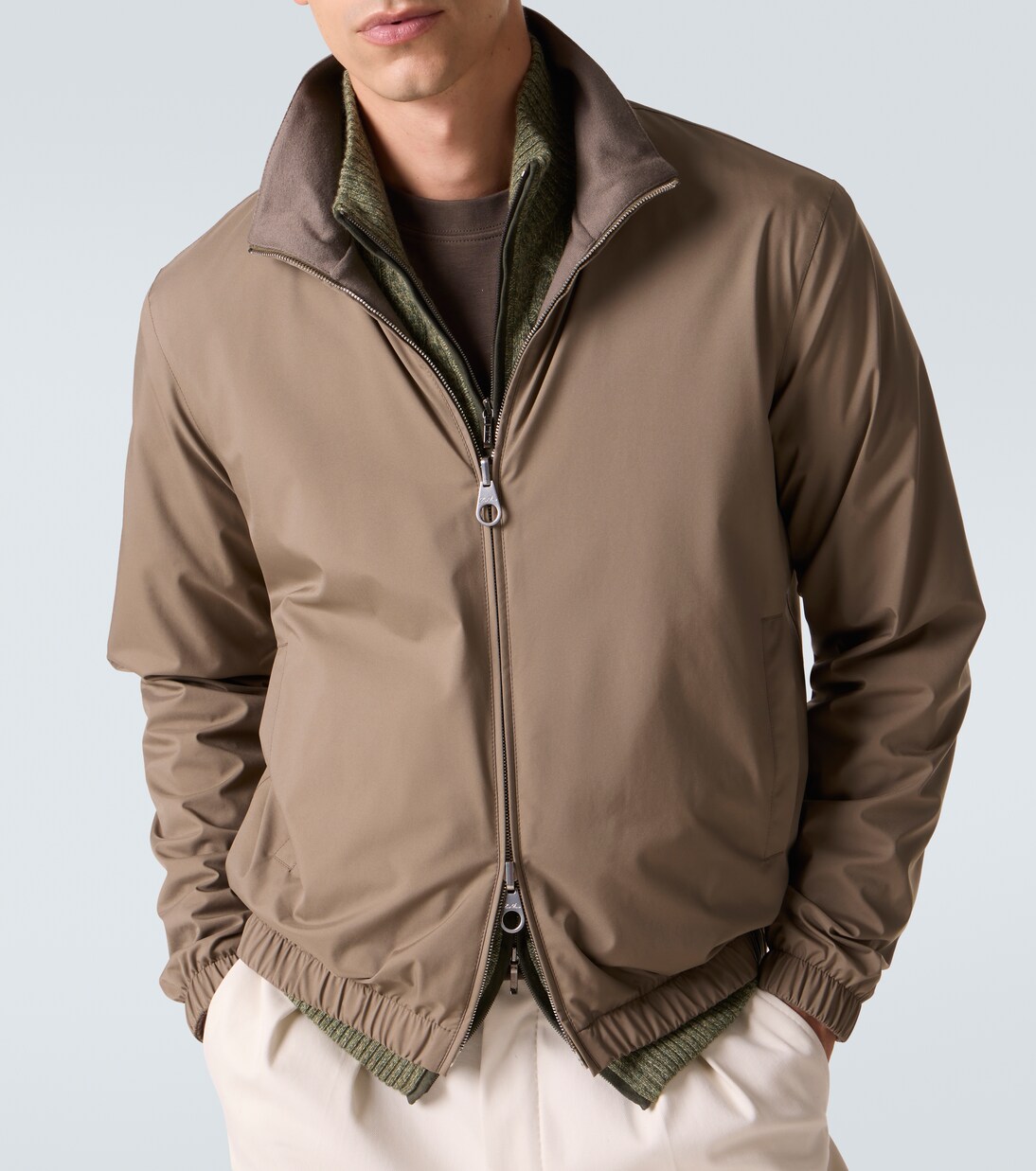Reversible cashmere-trimmed bomber jacket | Loro Piana