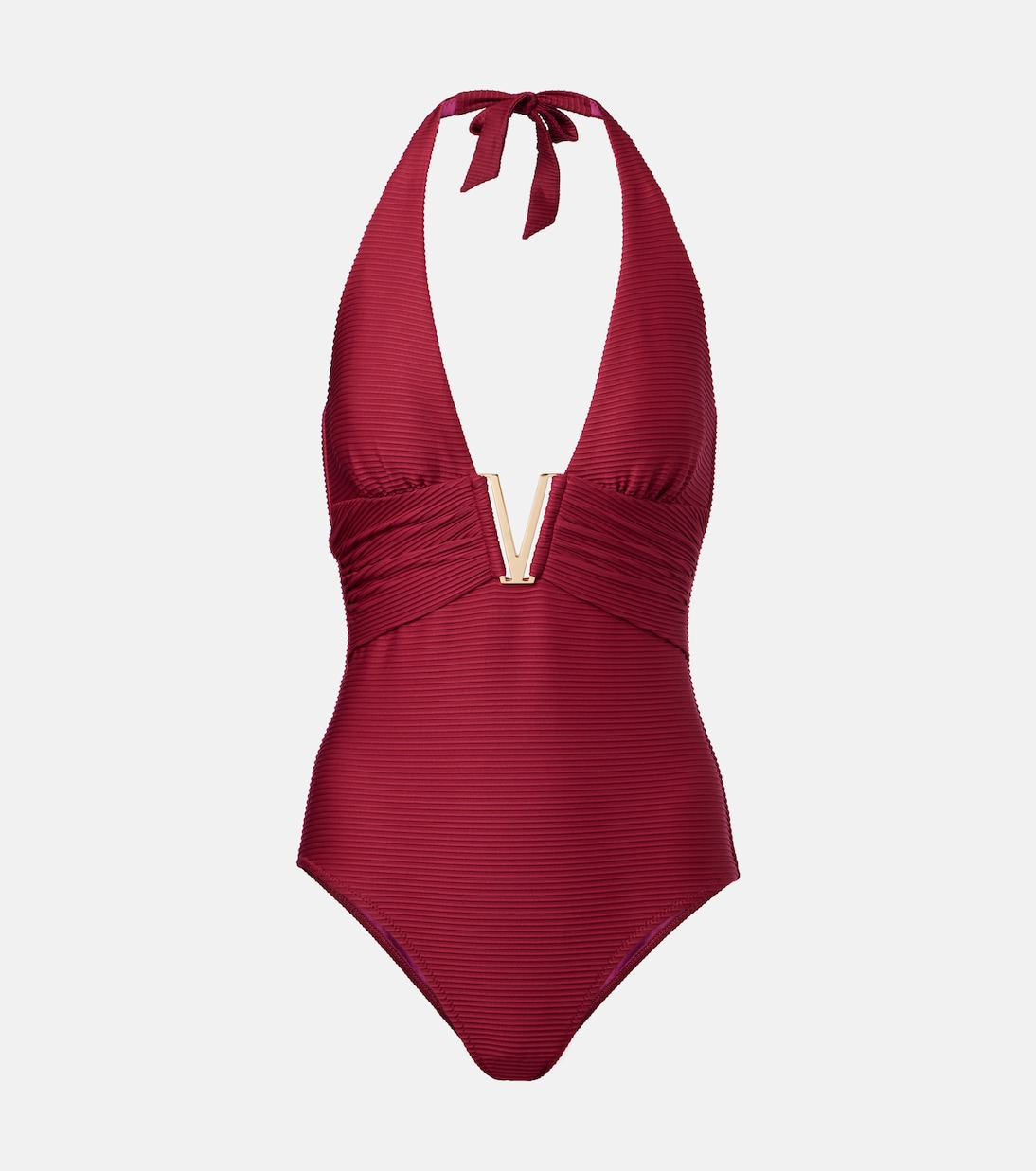 Costume intero Cassis con ruches e scollo all’americana | Heidi Klein