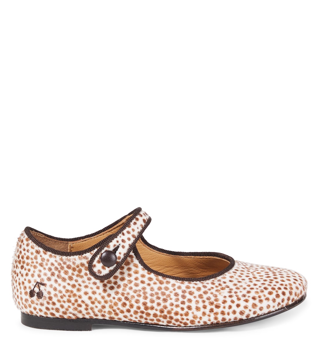 Ella leopard-print calf hair Mary Jane flats | Bonpoint