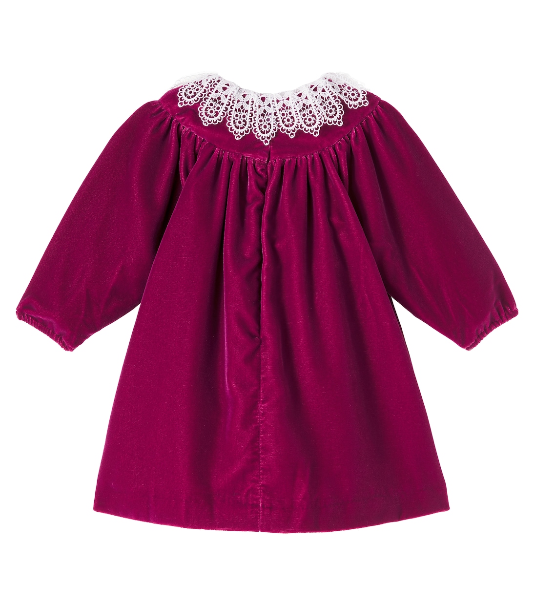 Baby Kleid aus Samt mit Spitze | Tartine et Chocolat