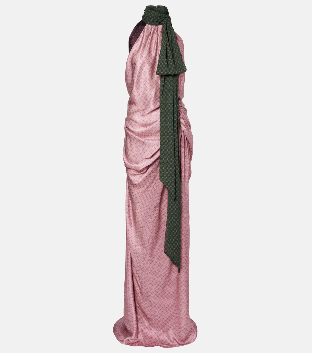 Robe longue imprimée en soie | Dries Van Noten