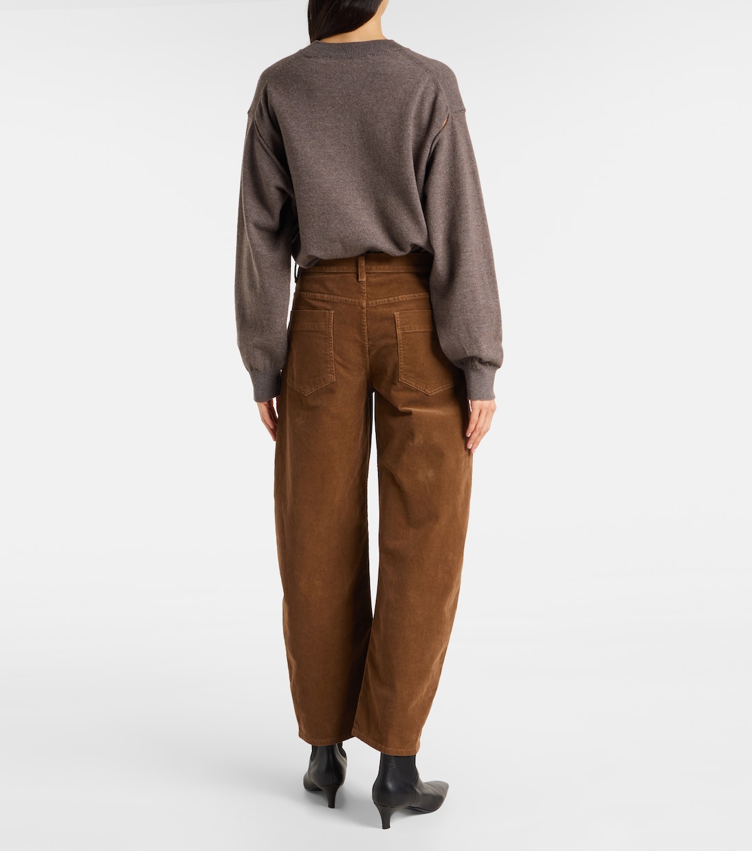 Tribeca cotton-blend corduroy barrel-leg pants | Nili Lotan