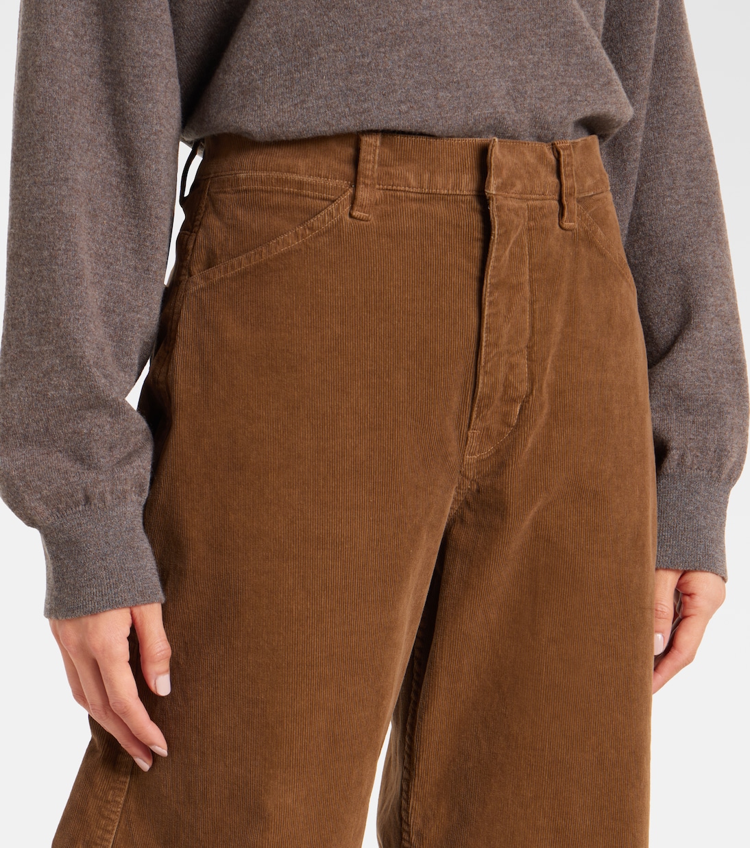Tribeca cotton-blend corduroy barrel-leg pants | Nili Lotan