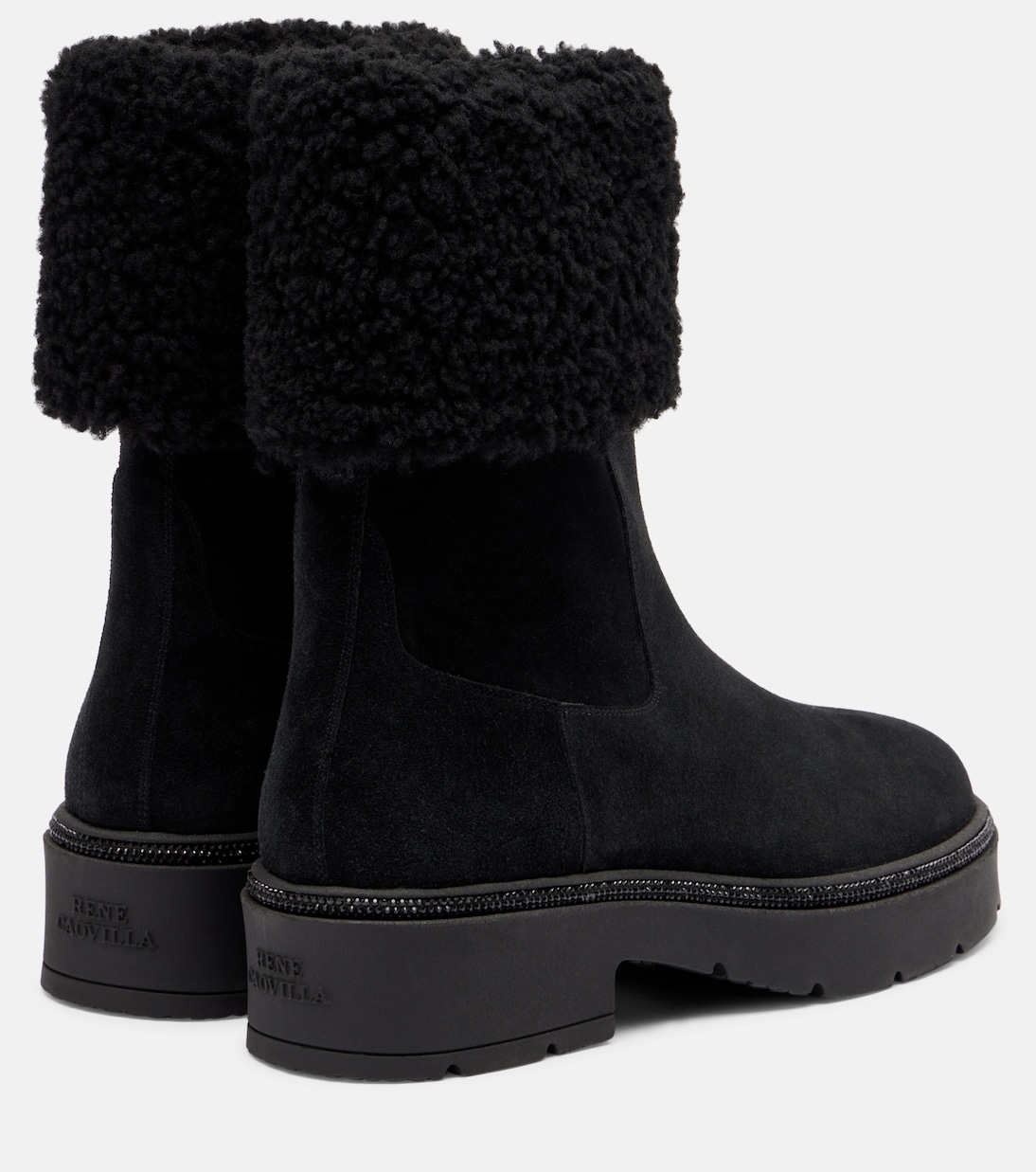 Embellished suede Chelsea boots | Rene Caovilla