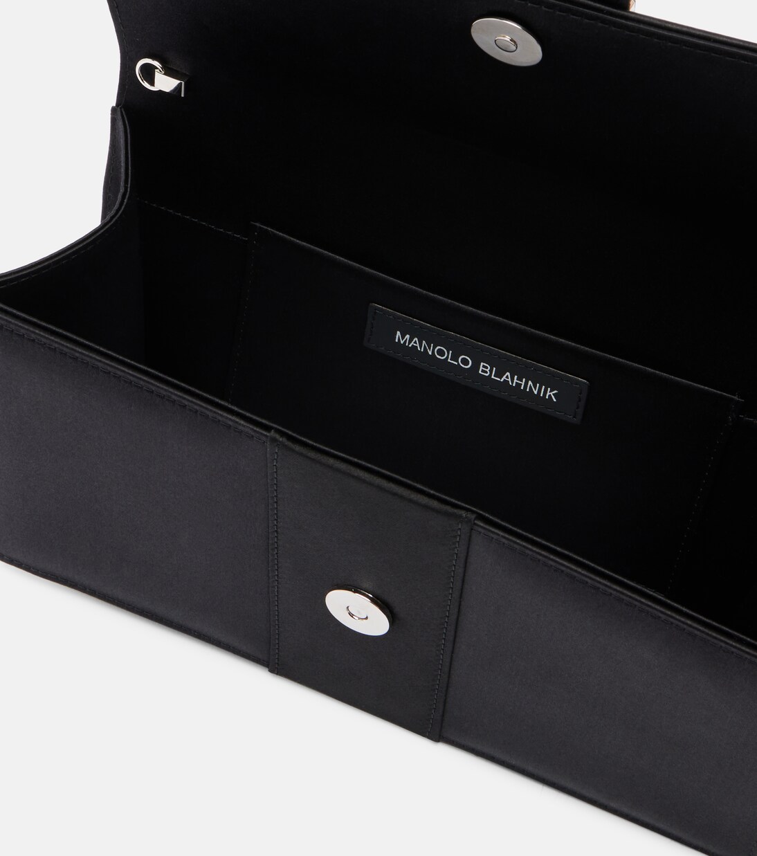 Maycapjou satin clutch | Manolo Blahnik