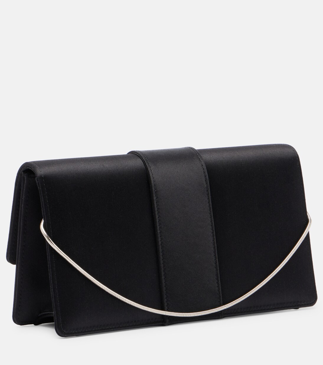 Maycapjou satin clutch | Manolo Blahnik