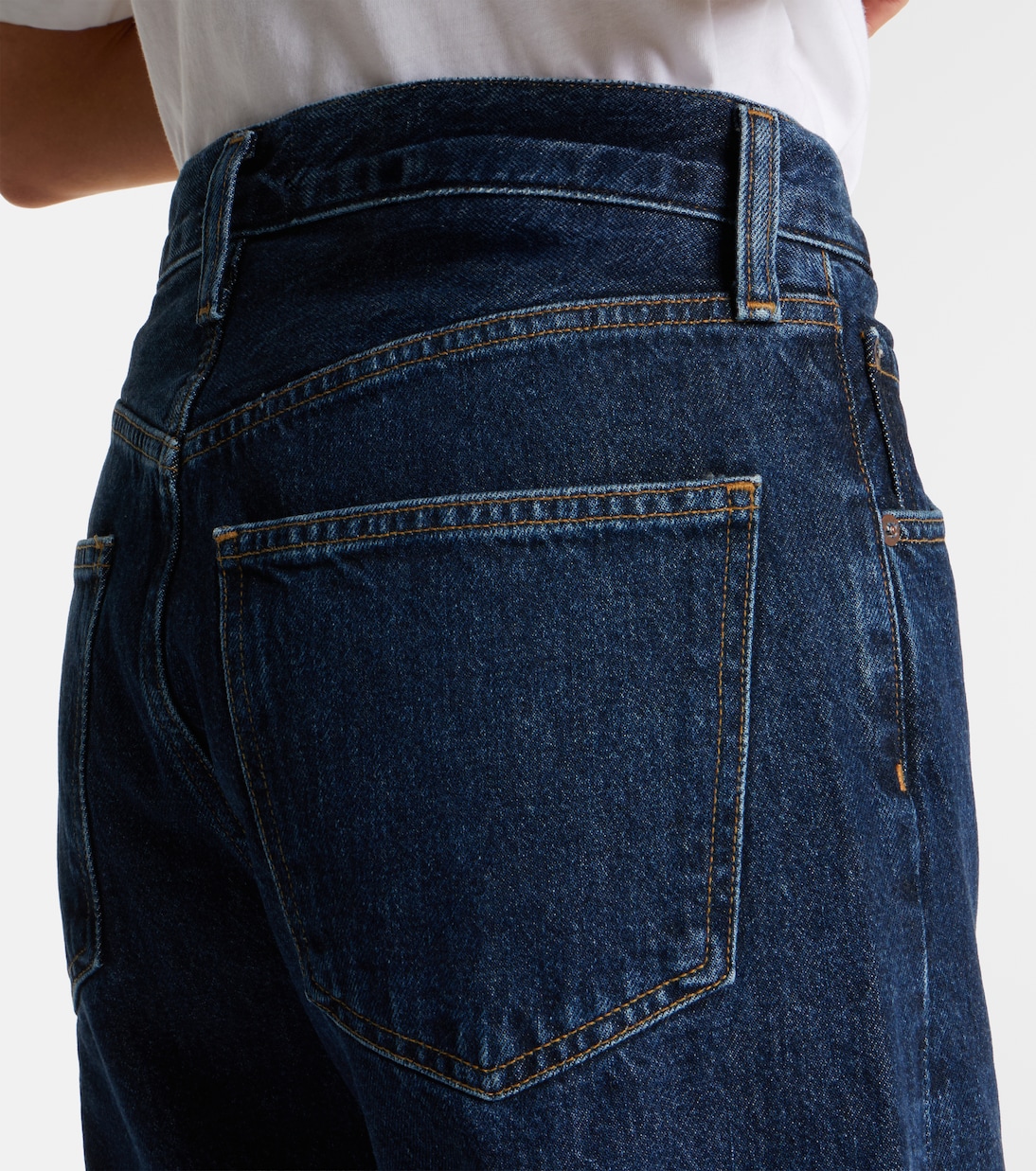 Low Curve cropped mid-rise barrel-leg jeans | Agolde