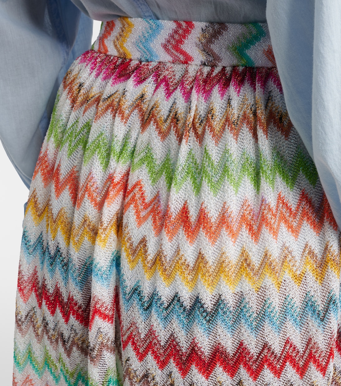 Zigzag lamé shorts | Missoni