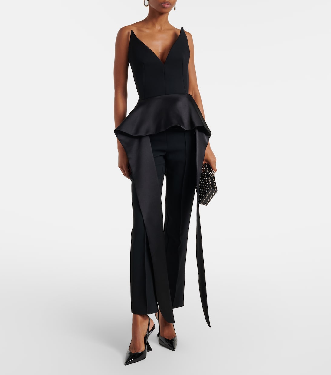 Frame peplum satin top | Maticevski