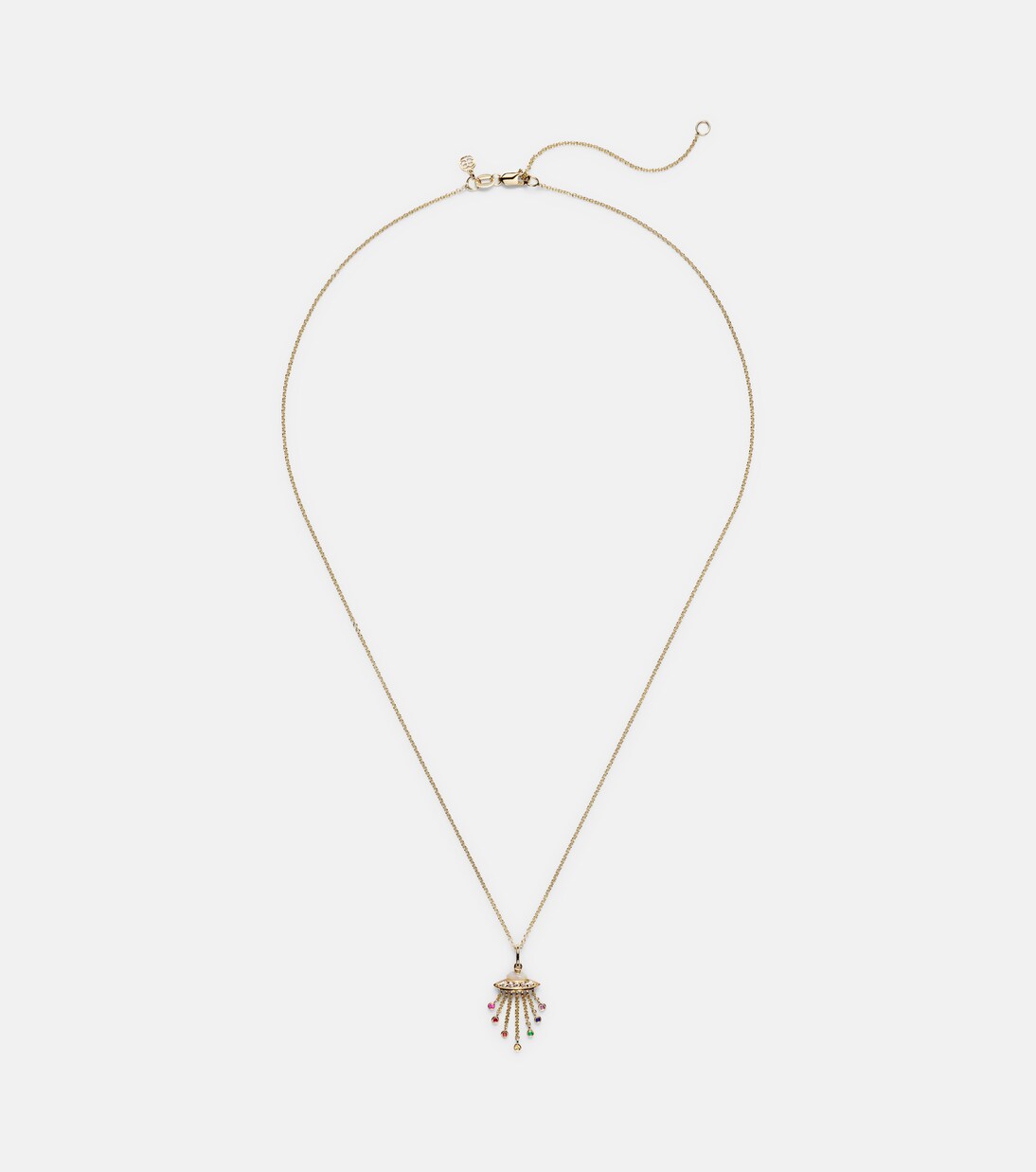 Halskette Ufo aus 14kt Gelbgold mit Diamanten | Sydney Evan