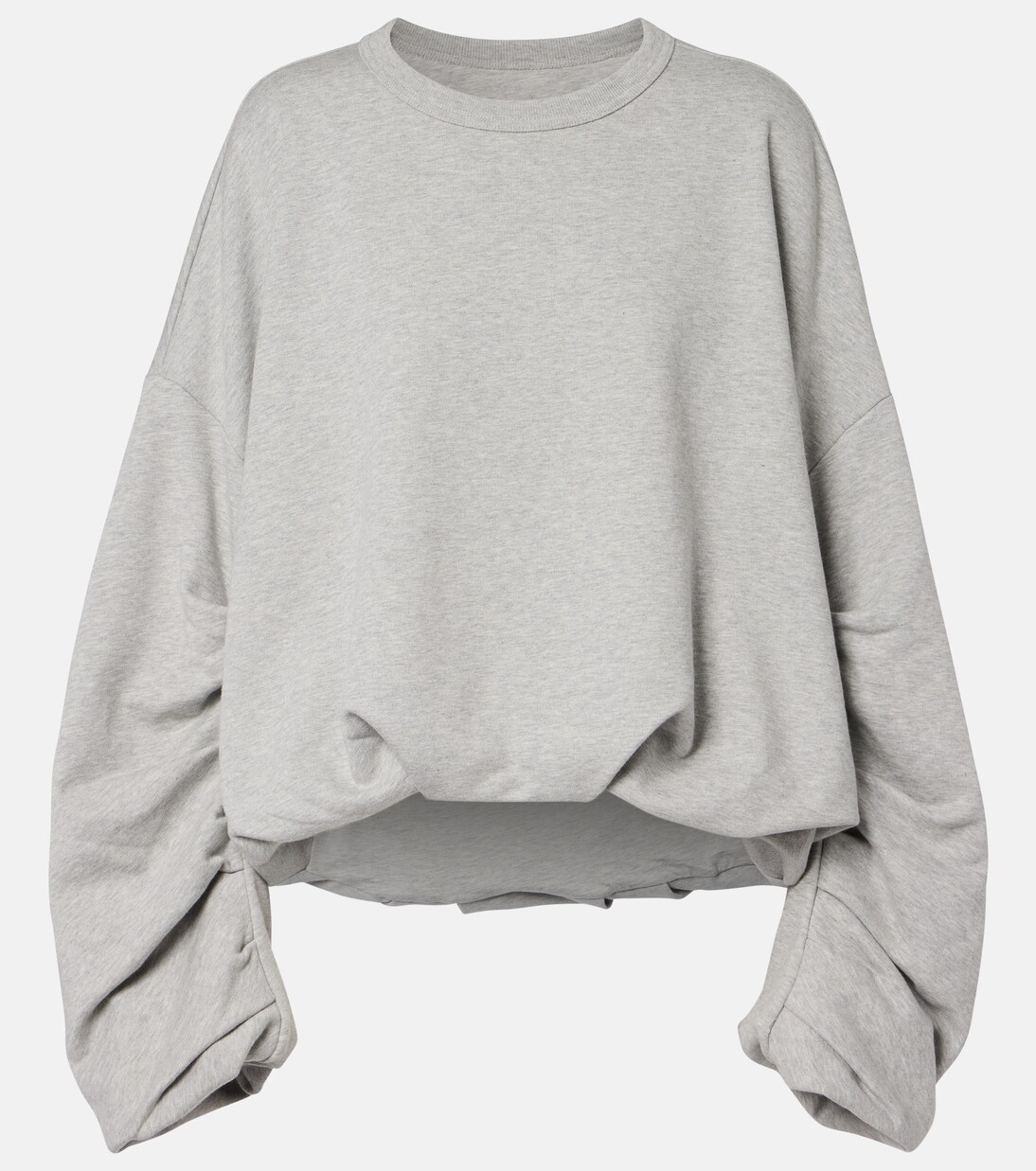 Draped cotton jersey sweatshirt | Dries Van Noten